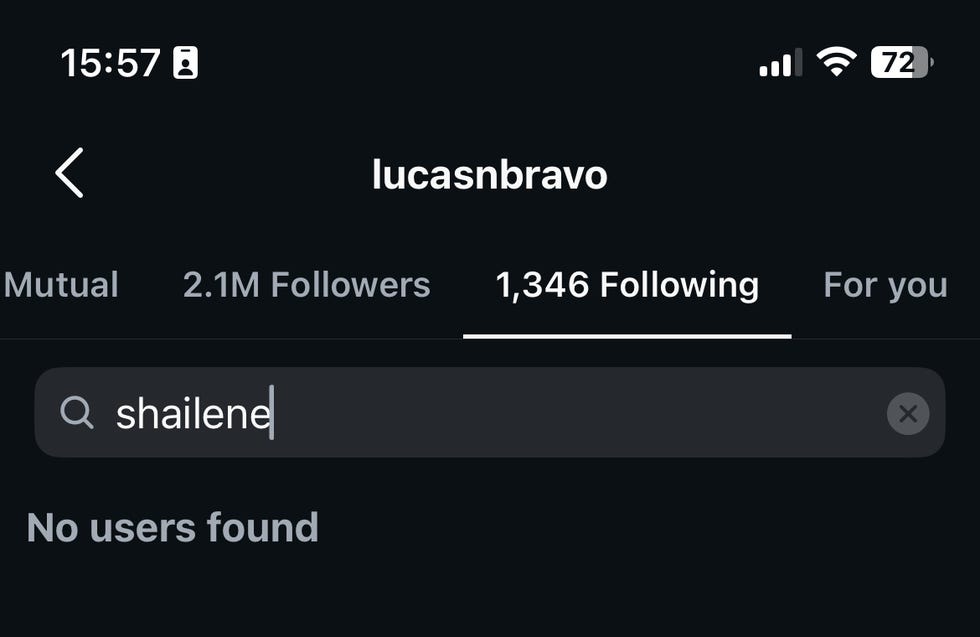 lucas bravo no longer following shailene woodley’s instagram on sept. 15, 2025
