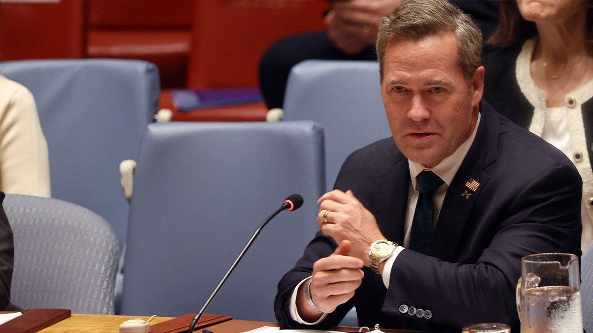 The new U.S. ambassador to the United Nations, former national security adviser Mike Waltz, spoke at a Security Council emergency meeting.