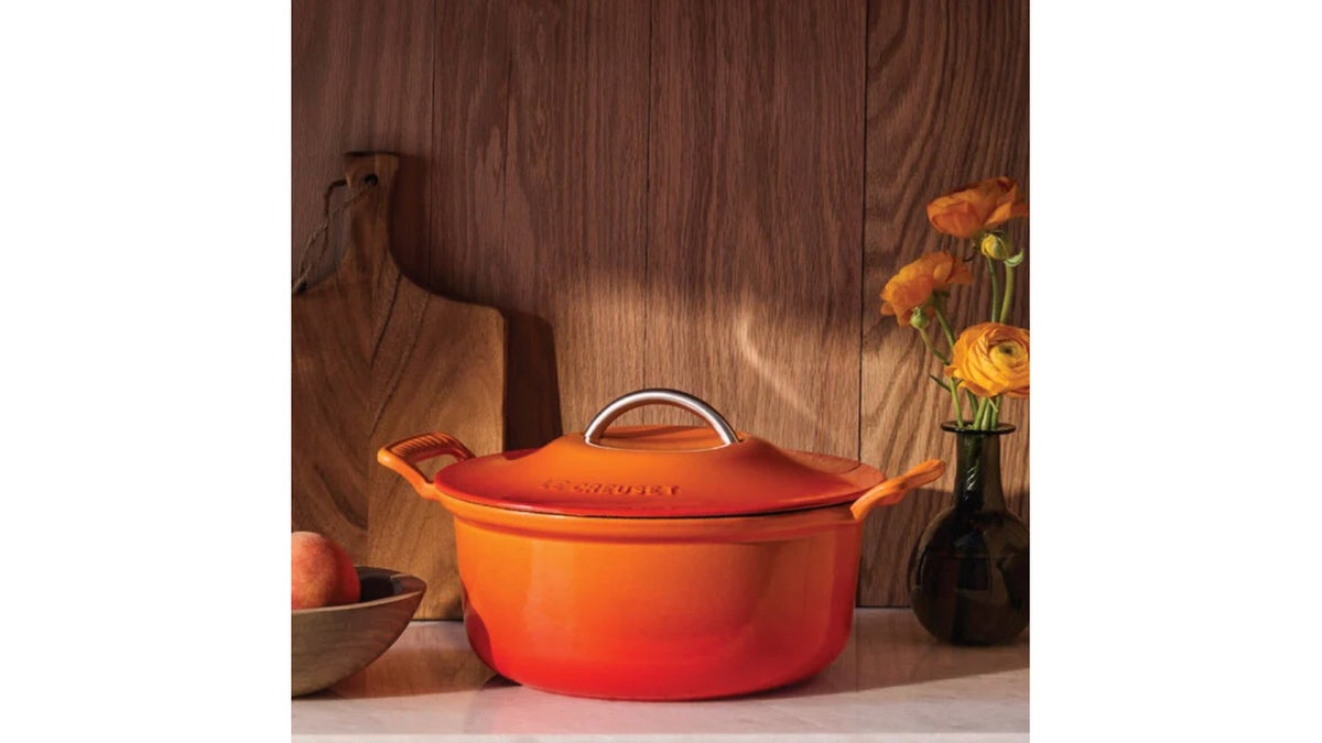 This Dutch oven is available in a full palette of colors.