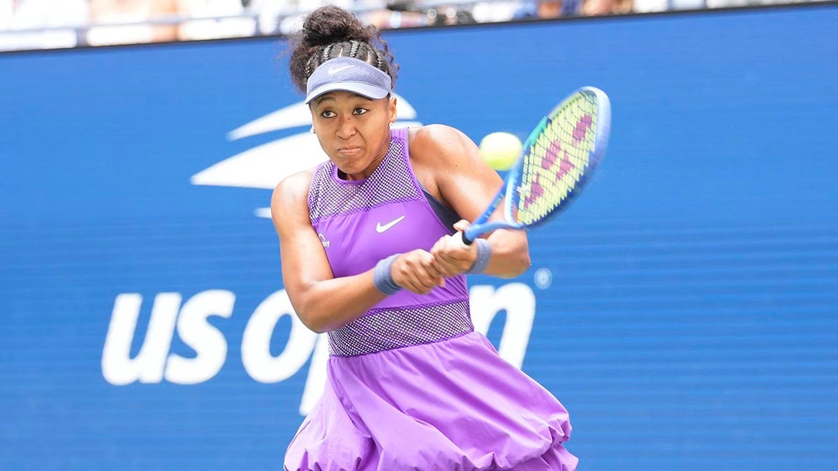 Naomi Osaka backhand at US Open