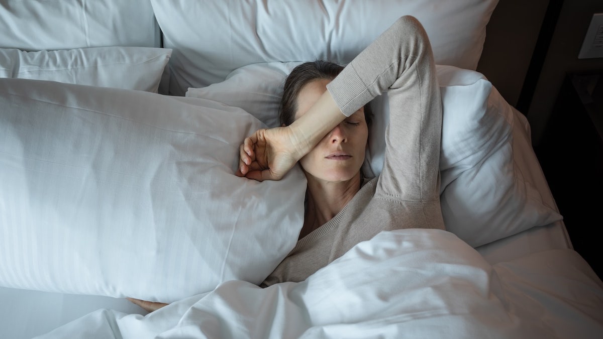 Older woman with insomnia