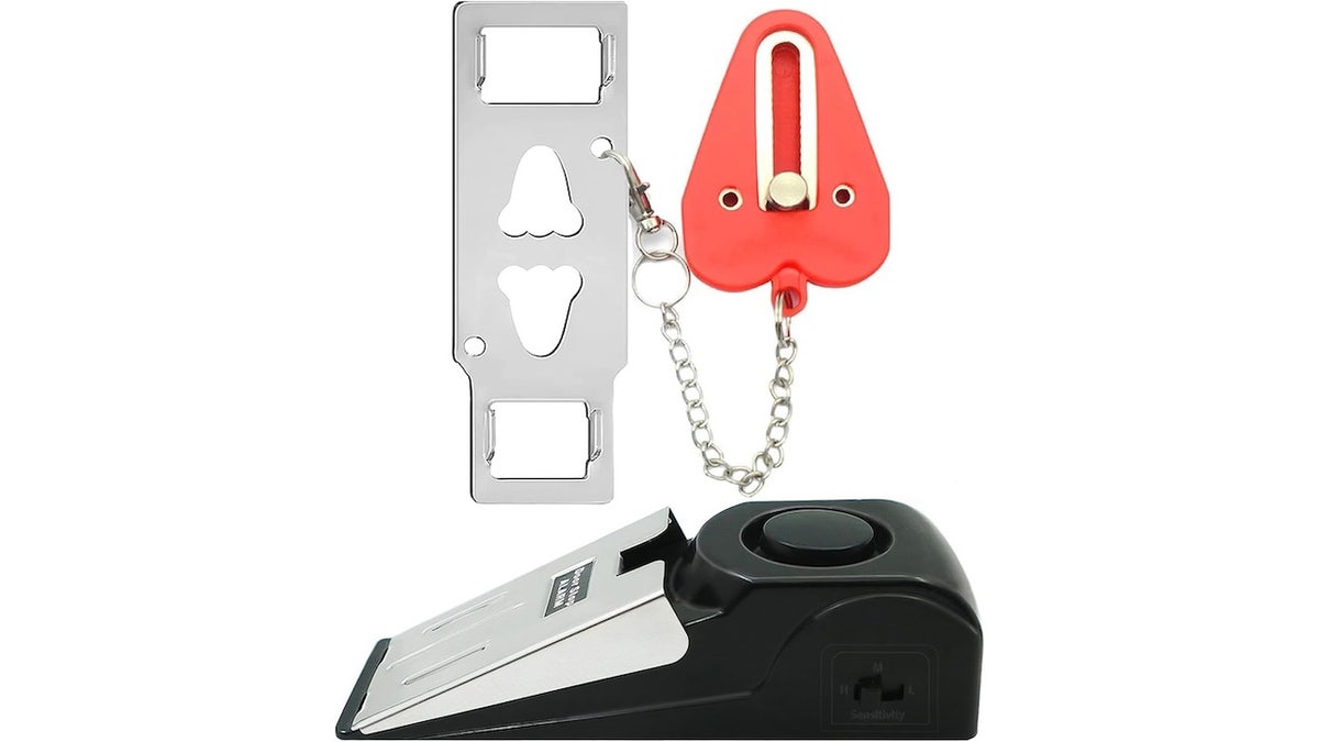 Adding this lock to your hotel door provides an extra layer of security.