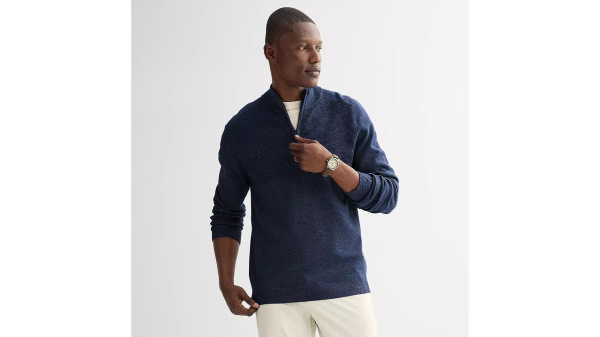 This is a comfortable and versatile layering piece. 