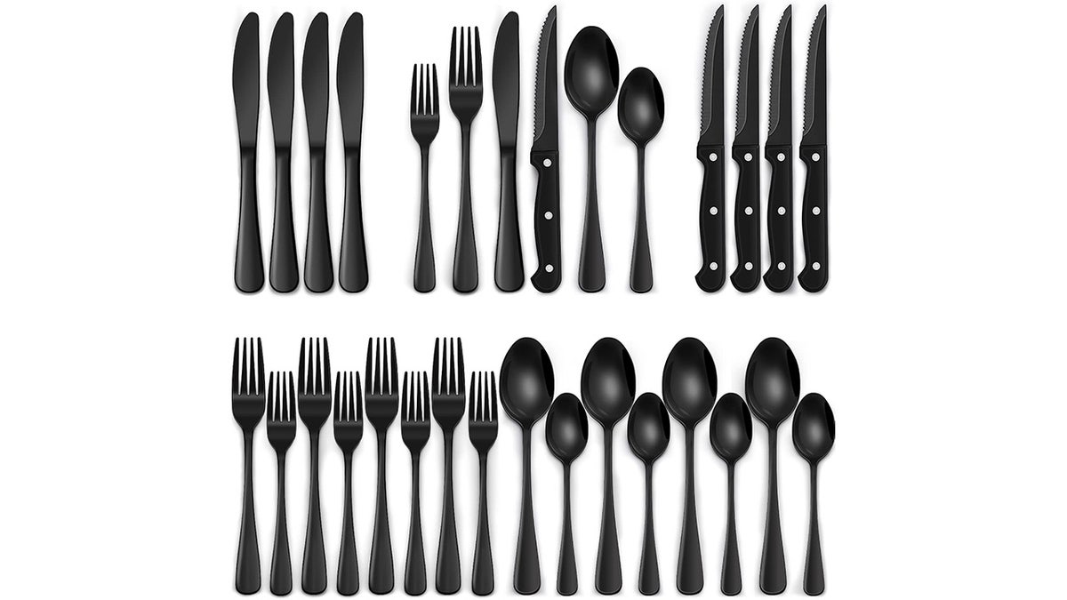 This stylish flatware is great for holiday entertaining.