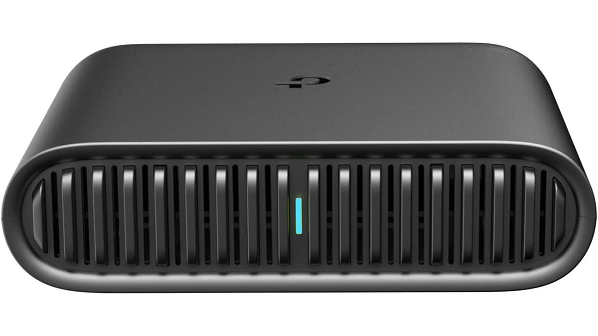 Use the internet safely while you travel with this small router. 