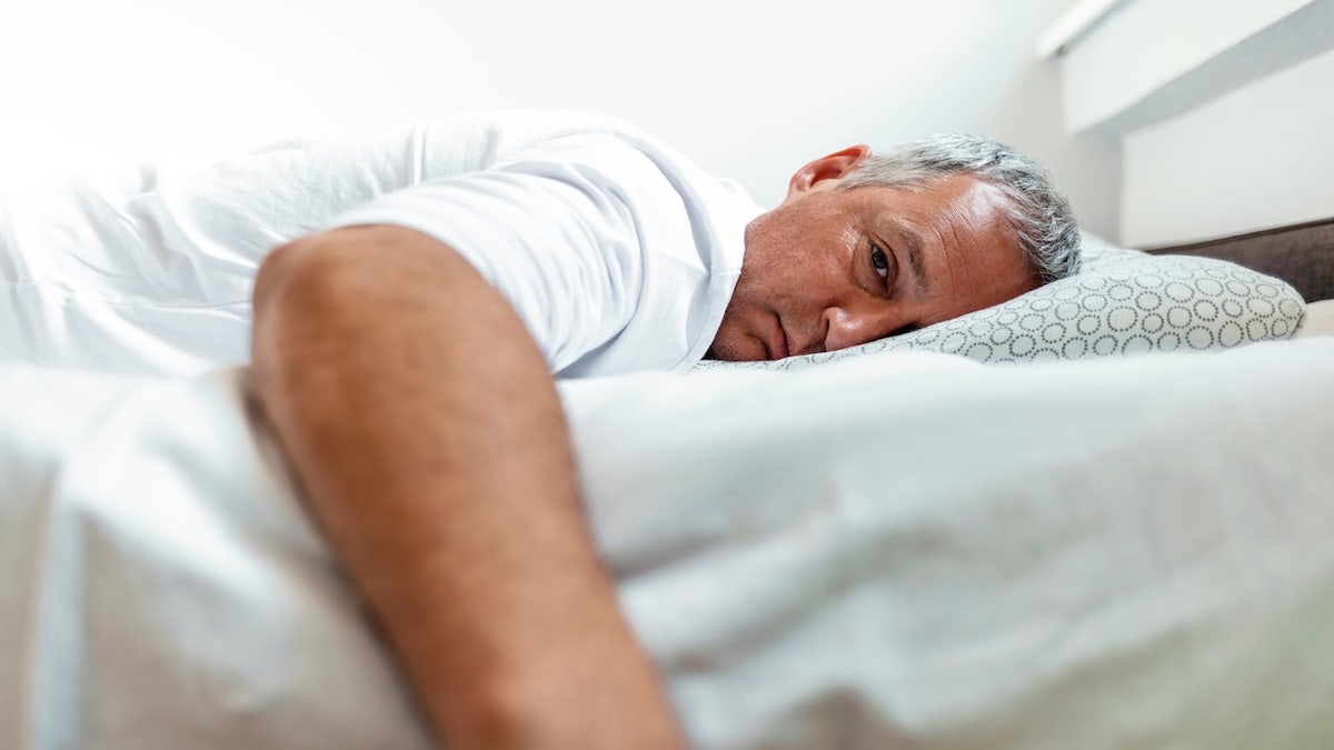 Older man with insomnia