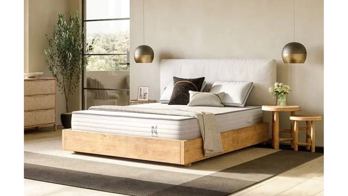 A hypoallergenic mattress that’s made from latex.