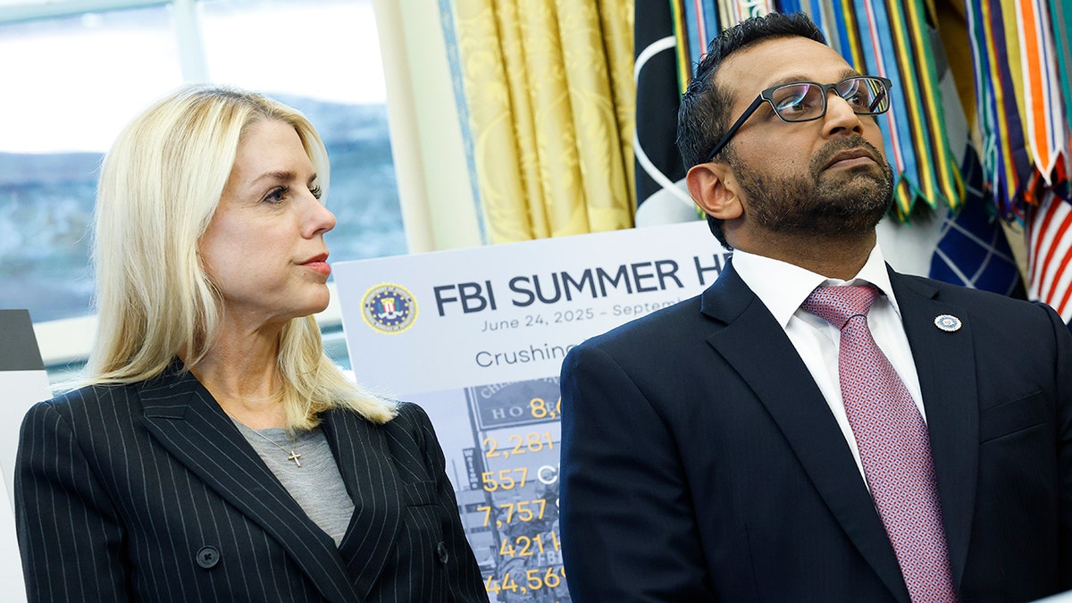 Attorney General Pam Bondi and FBI Director Kash Patel