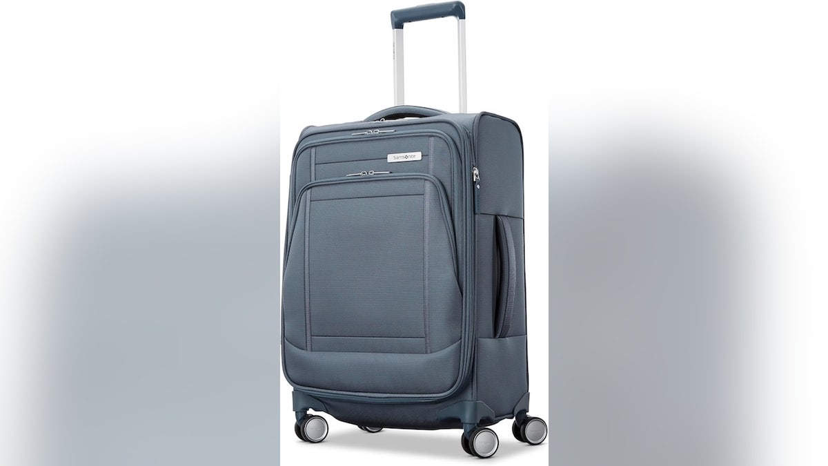 This soft-sided carry-on is roomy.