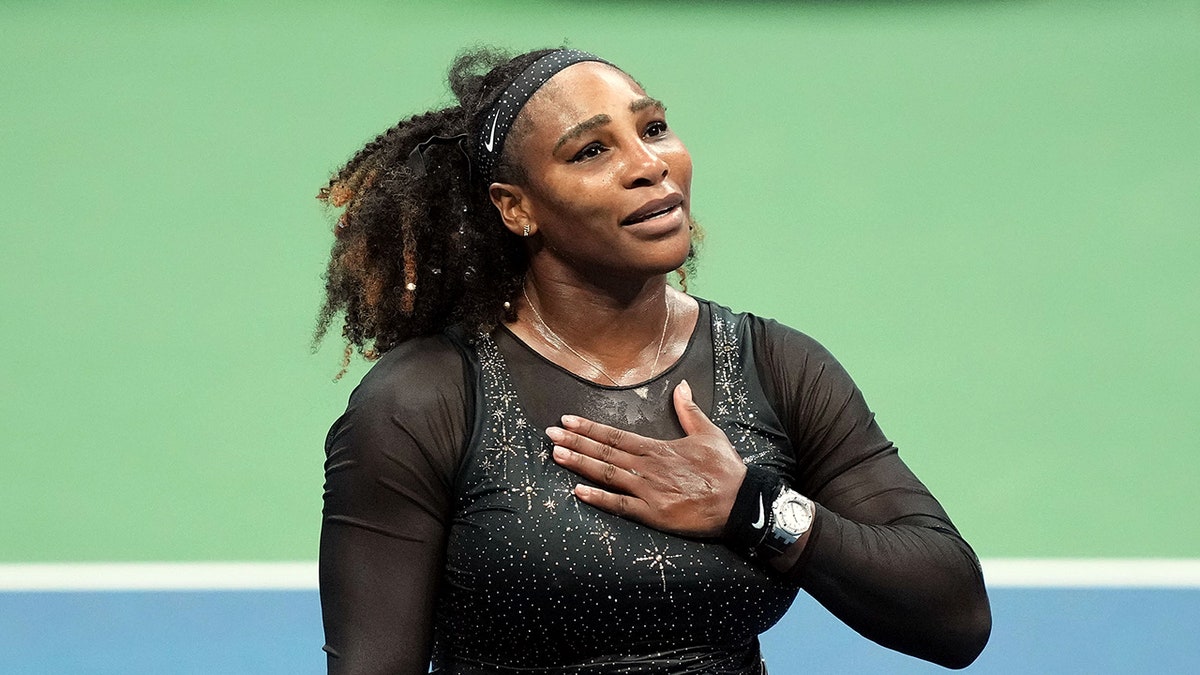 Serena Williams gestures